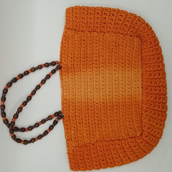 Free People Take Me To Tulum Ombre Orange Sunrise Oversized Beach Bag - Picture 1 of 12